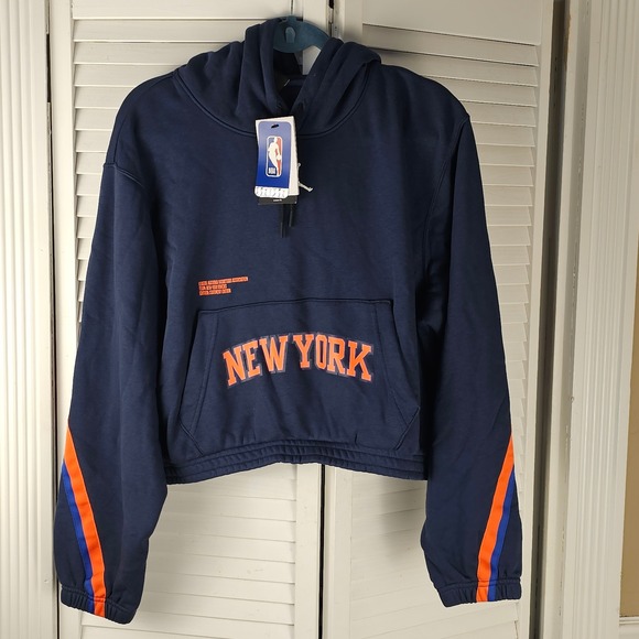 NWT Nike Jordan Womens NBA New York Knicks Courtside Statement Hoodie‎ Medium - Picture 1 of 4